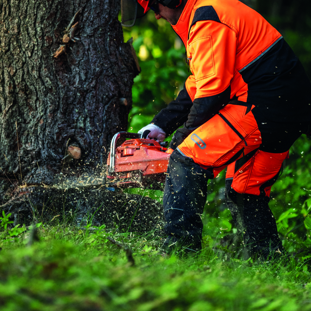 Schnittschutzhose Oregon ForestXFiber orange/schwarz Gr. XXXL