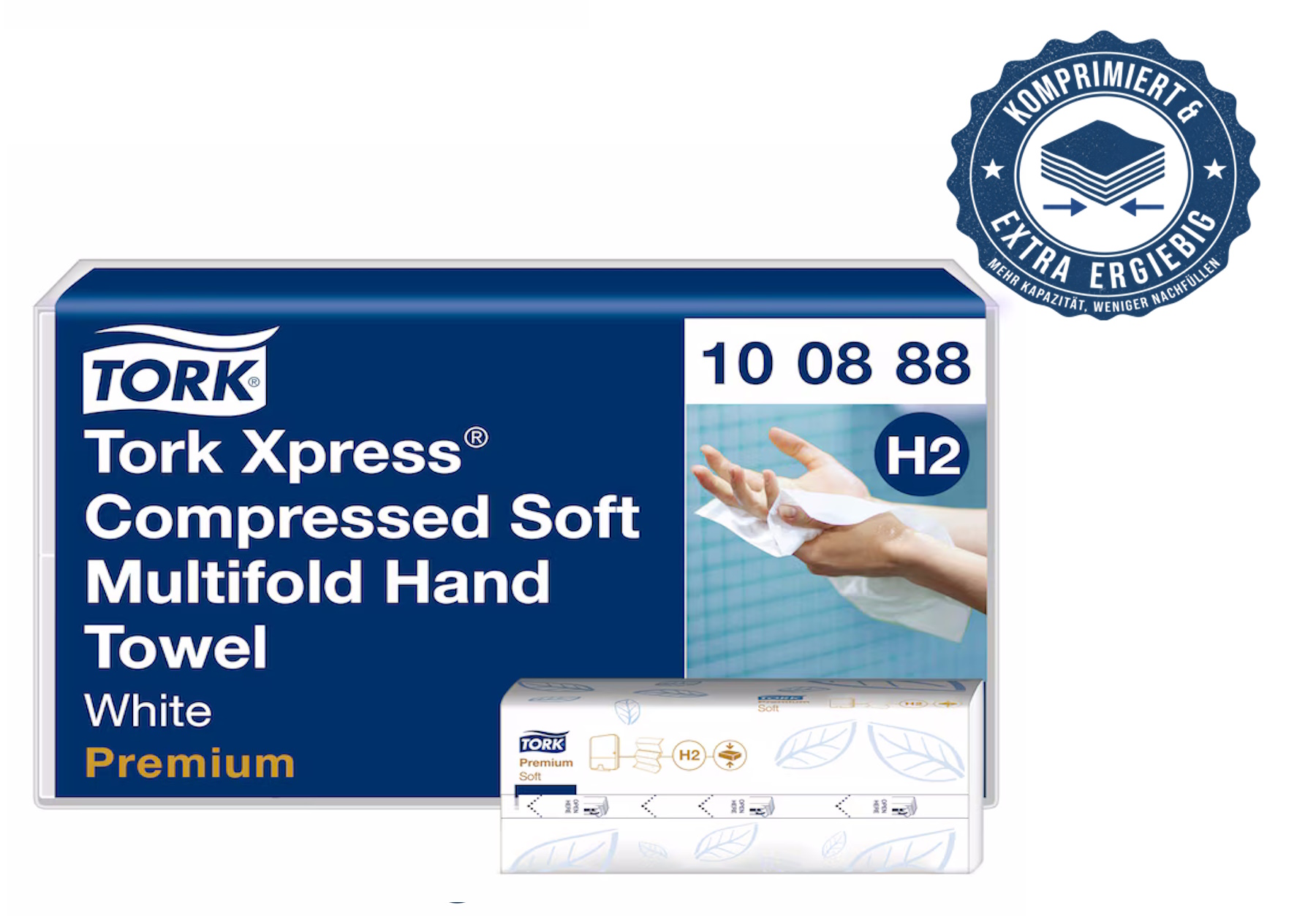 100888 Tork Xpress® Premium komprimierte weiche Multifold-Papierhandtücher
