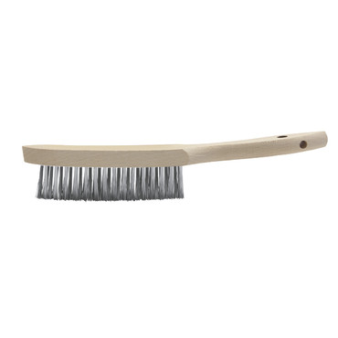 image_T044289_0 Drahtbürste, 3-reihig INOX , mit Holzgriff