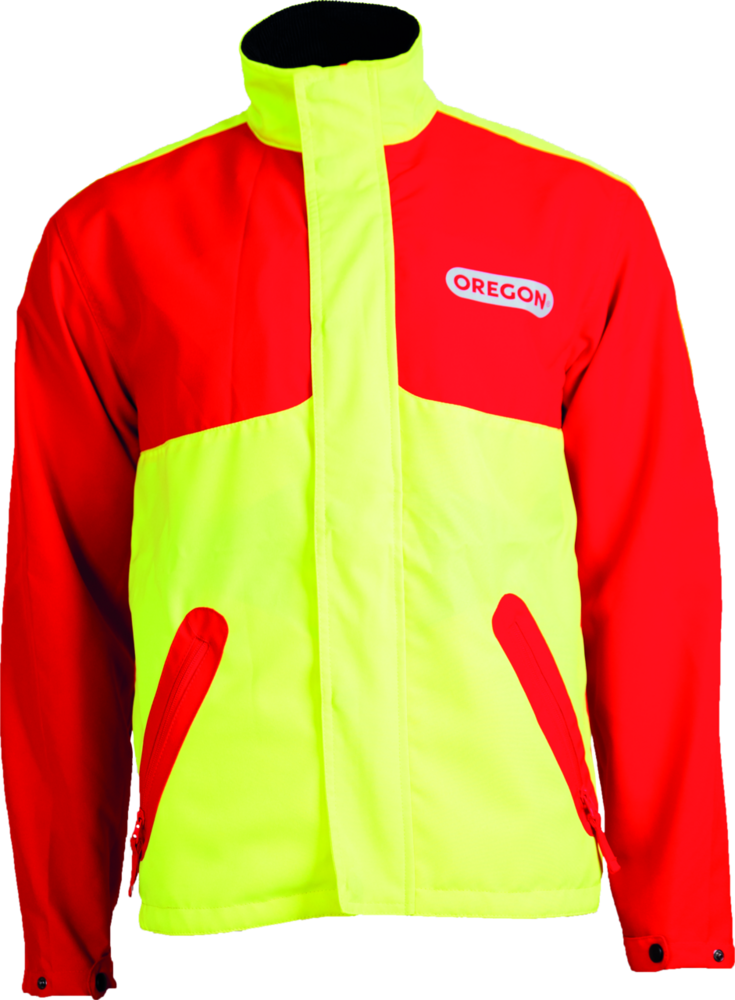 Forstjacke Waipoua, gelb/rot, Gr. L