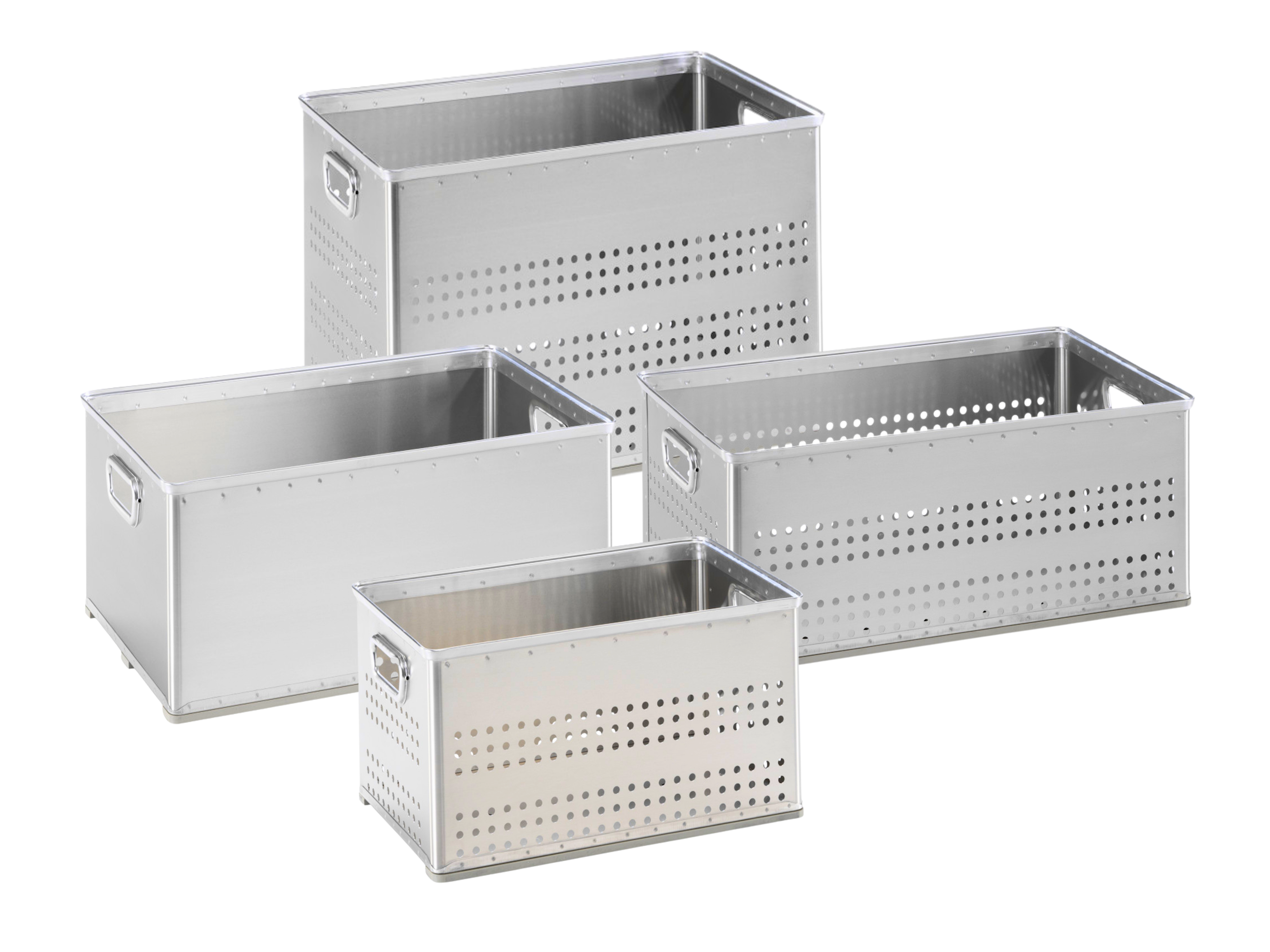 Alu-Behälter, verschiedene Ausführungen