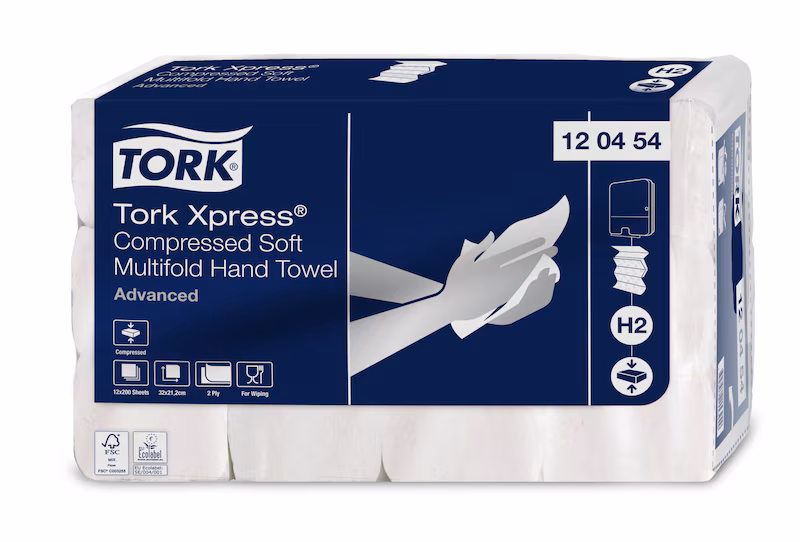 120454 Tork Xpress® komprimierte weiche Multifold-Papierhandtücher