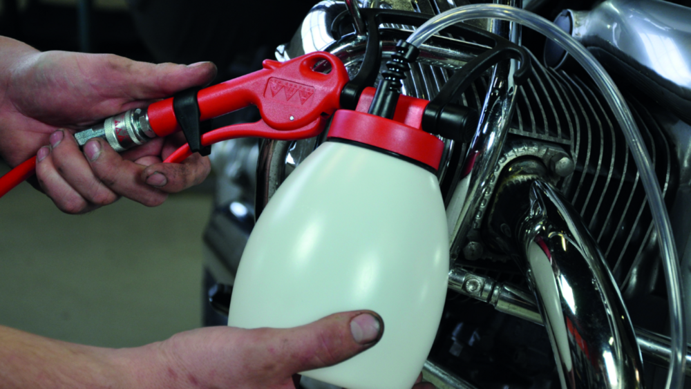 Bremsenentlüfter Rockair mit 1.2L Behälter für Motorräder
