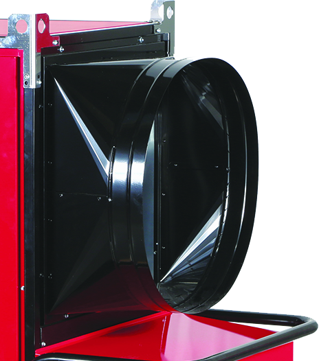 Luftleitblech Arcotherm mit 1 Anschluss, D= 700 mm