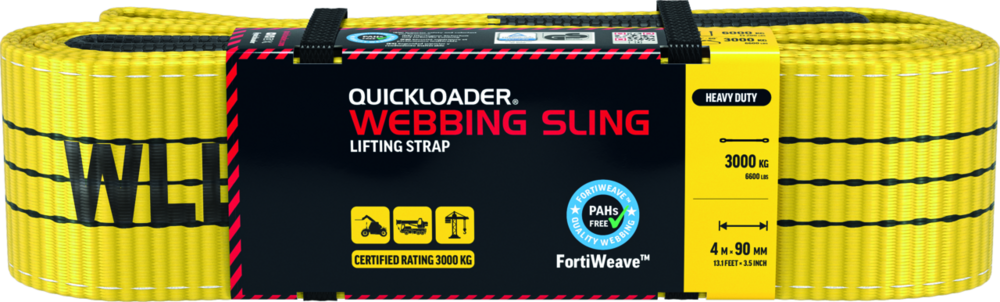 Hebegurt Quickloader QLWS3000HD 4 m x 90 mm