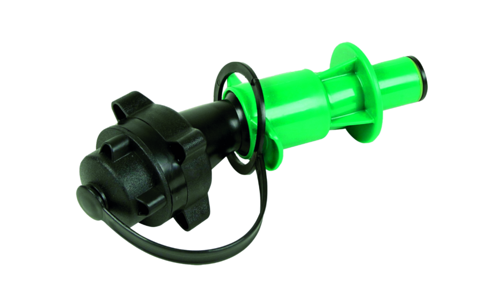 Sicherheitsauslaufrohr grün (Kettenöl)