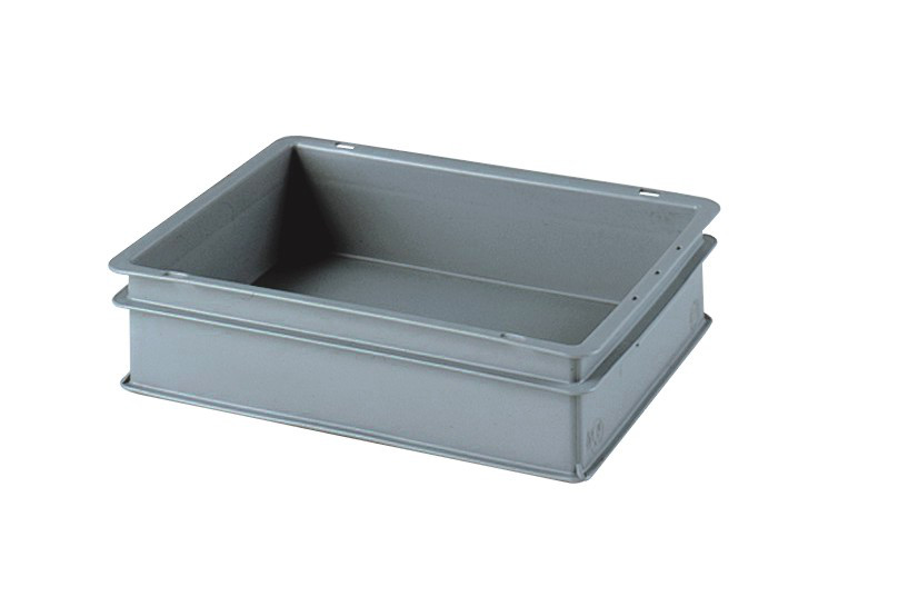 22-Delta-Mec-9 Eurobox 400 x 300 x 100 mm - Aufbewahrungsbox aus Kunststoff: lebensmittelecht, säurebeständig