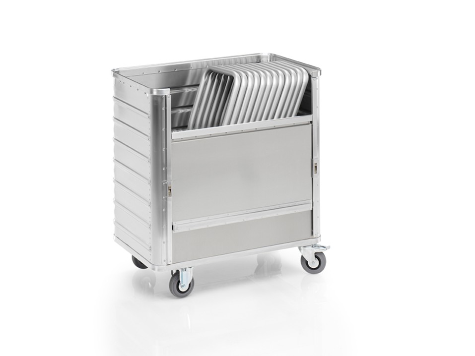 Transportwagen aus Aluminium für leichtes Be- und Entladen