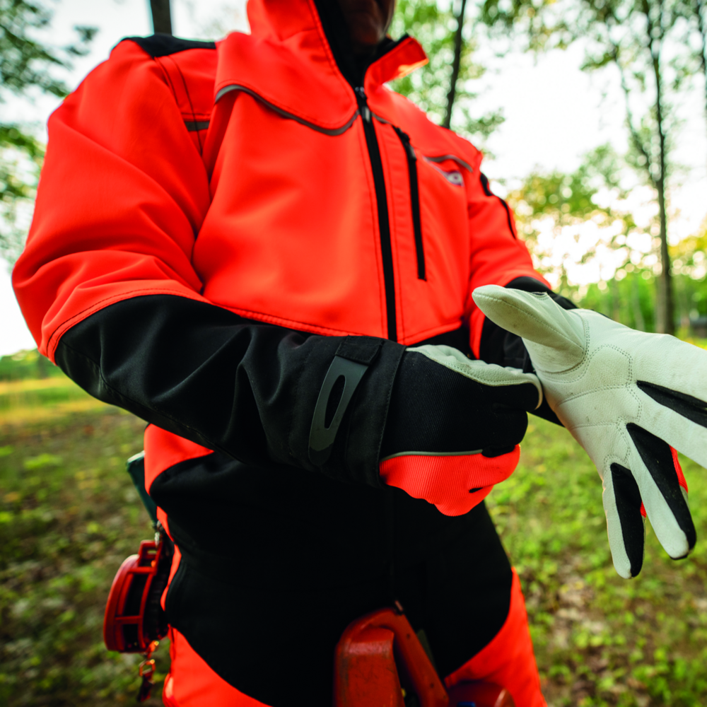 Forstjacke Oregon ForestXFiber orange/schwarz Gr.XXXL