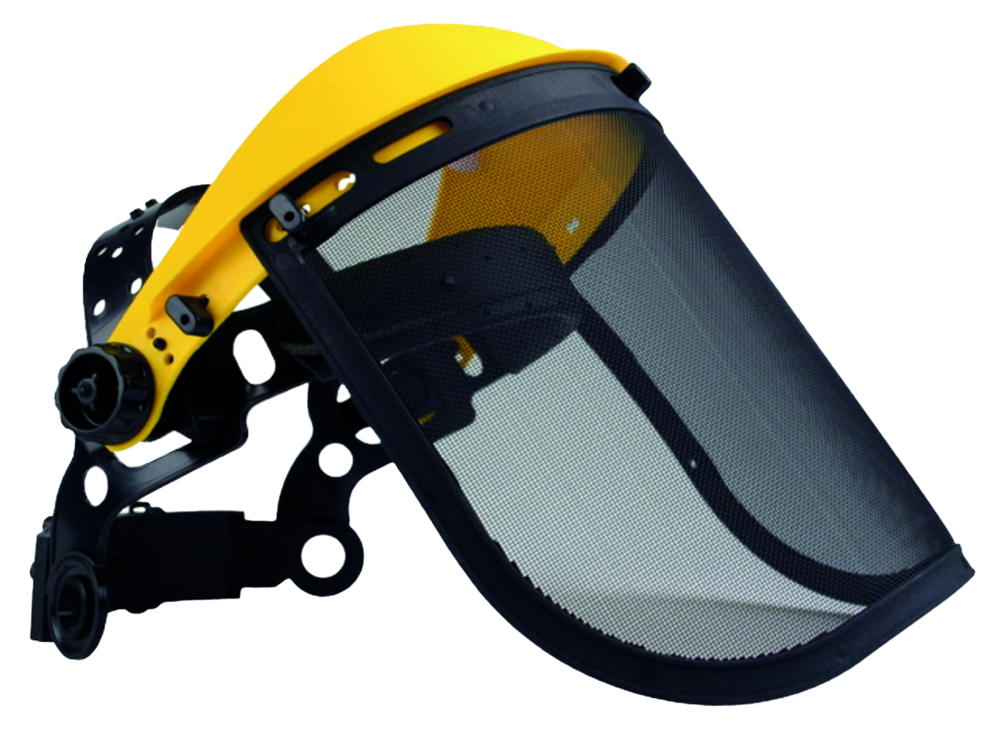 Gesichtsschutz mit Kopfband und Maschenvisier