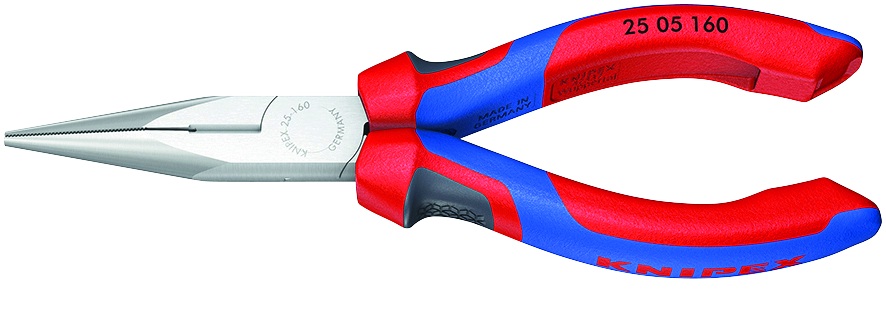 Flachrundzange mit Schneide Knipex 160 mm