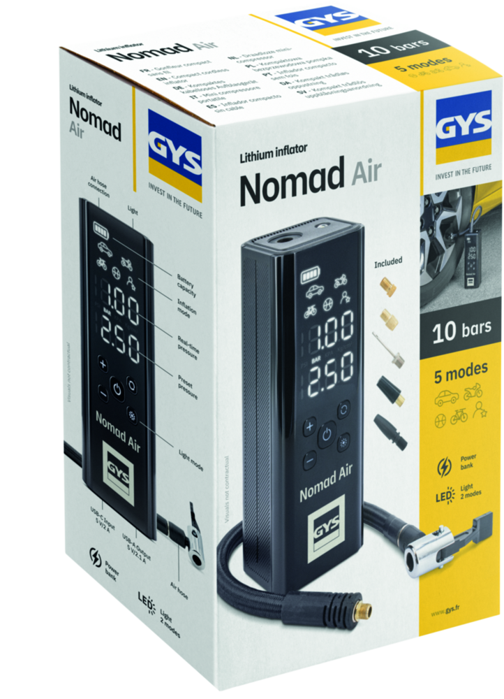Kompressor tragbar GYS Nomad Air