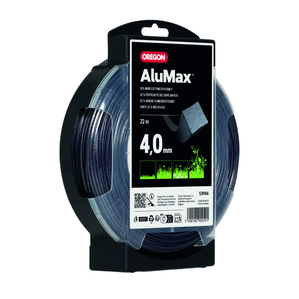 Faden Oregon AluMax quadratisch 4.0 mm x 22 m