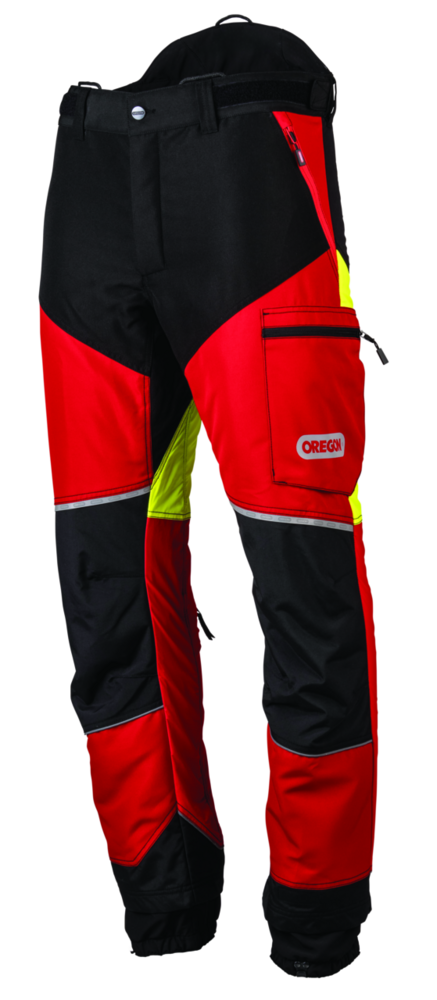 Schnittschutzhose Oregon ForestXFiber rot/gelb Gr. M