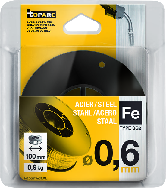 Schweissdraht GYS, 0.9 kg, 0.6 mm, Stahl G3Si1/ER70S-6