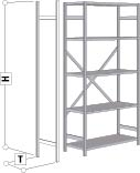Regalrahmen Zinc 300x2000 mm