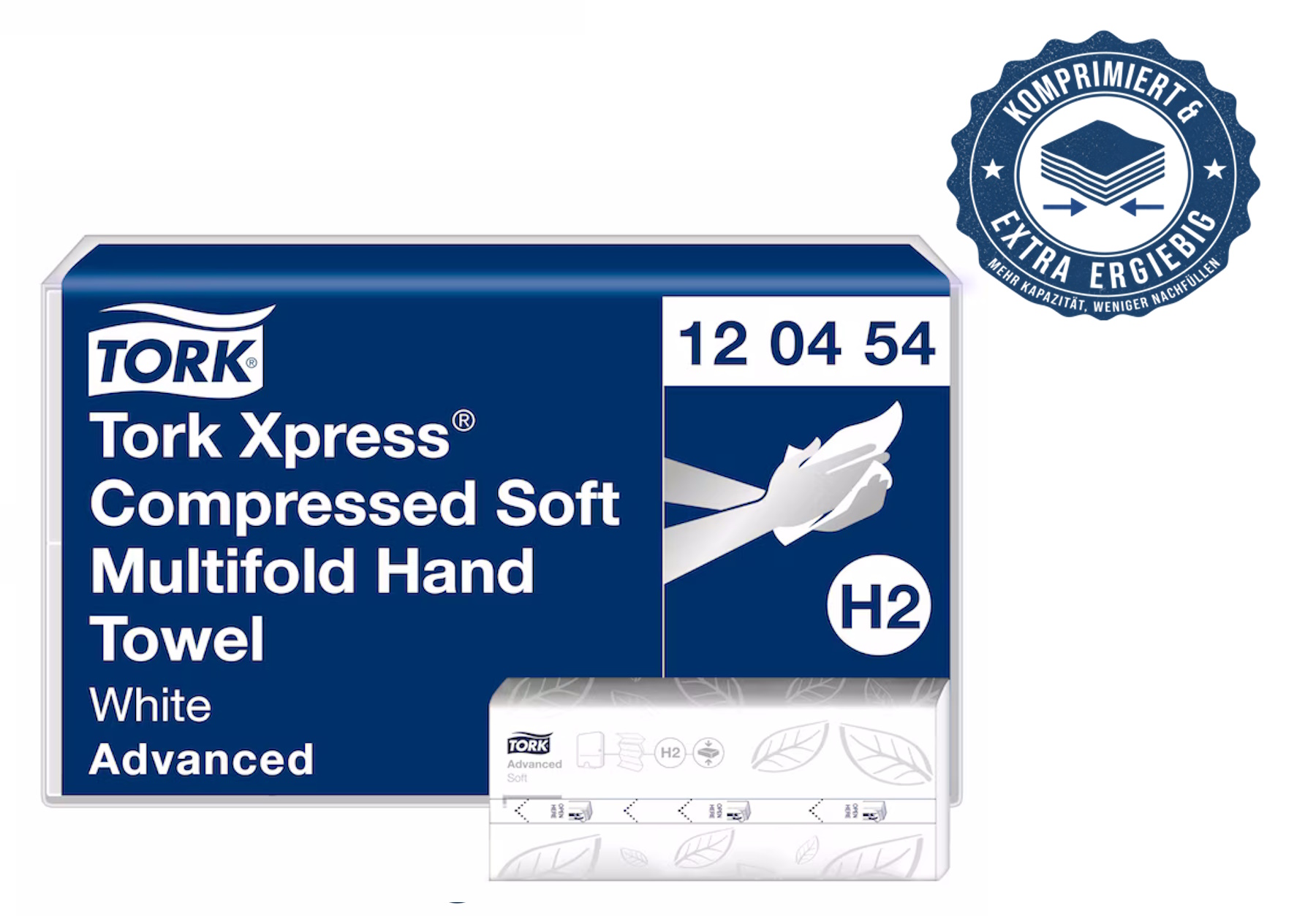 120454 Tork Xpress® komprimierte weiche Multifold-Papierhandtücher