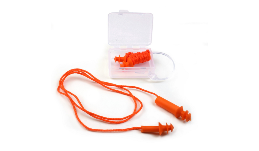 Ohrstöpsel mit Band und Schachtel