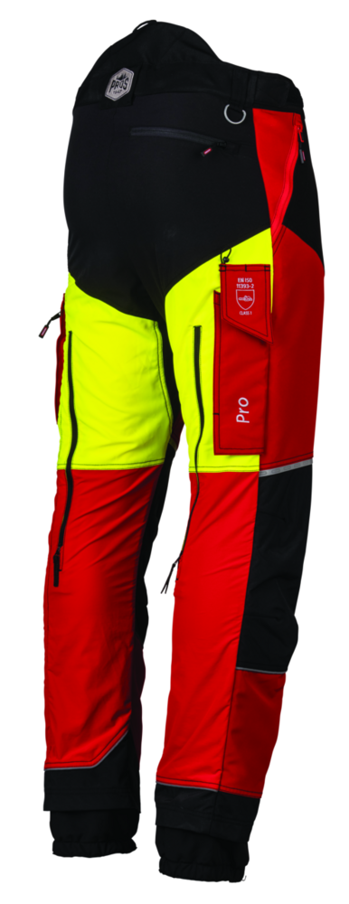 Schnittschutzhose Oregon ForestXFiber rot/gelb Gr. M