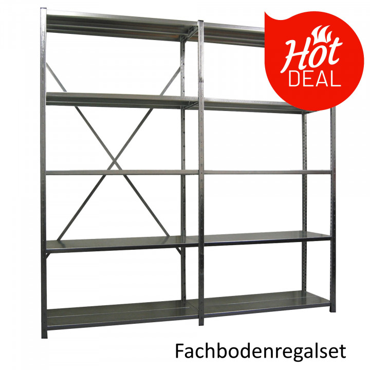 Günstiges Fachbodenregal Set - HOT DEAL Aktion - lagerdirekt.ch