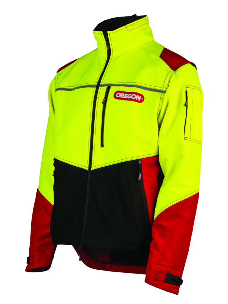 Forstjacke Oregon ForestXFiber rot/gelb Gr. L