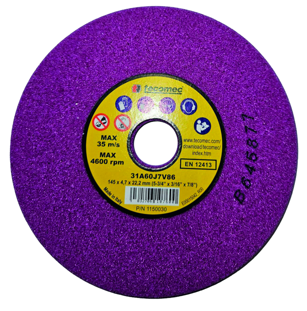 Schleifscheibe Tecomec Dia. 145 x Dicke 4.7 x Loch 22.2 mm