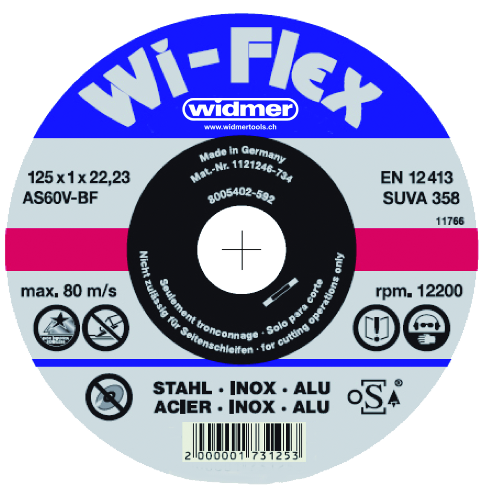 Trennscheibe extra dünn 115 x1.0 mm