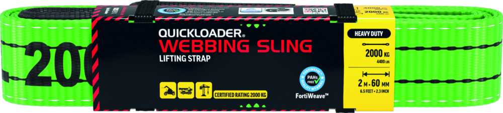 Hebegurt Quickloader QLWS2000HD 2 m x 60 mm