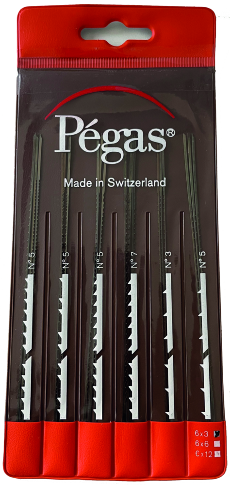 Laubsägeblättersatz Proton  für Holz,  5"-130 mm