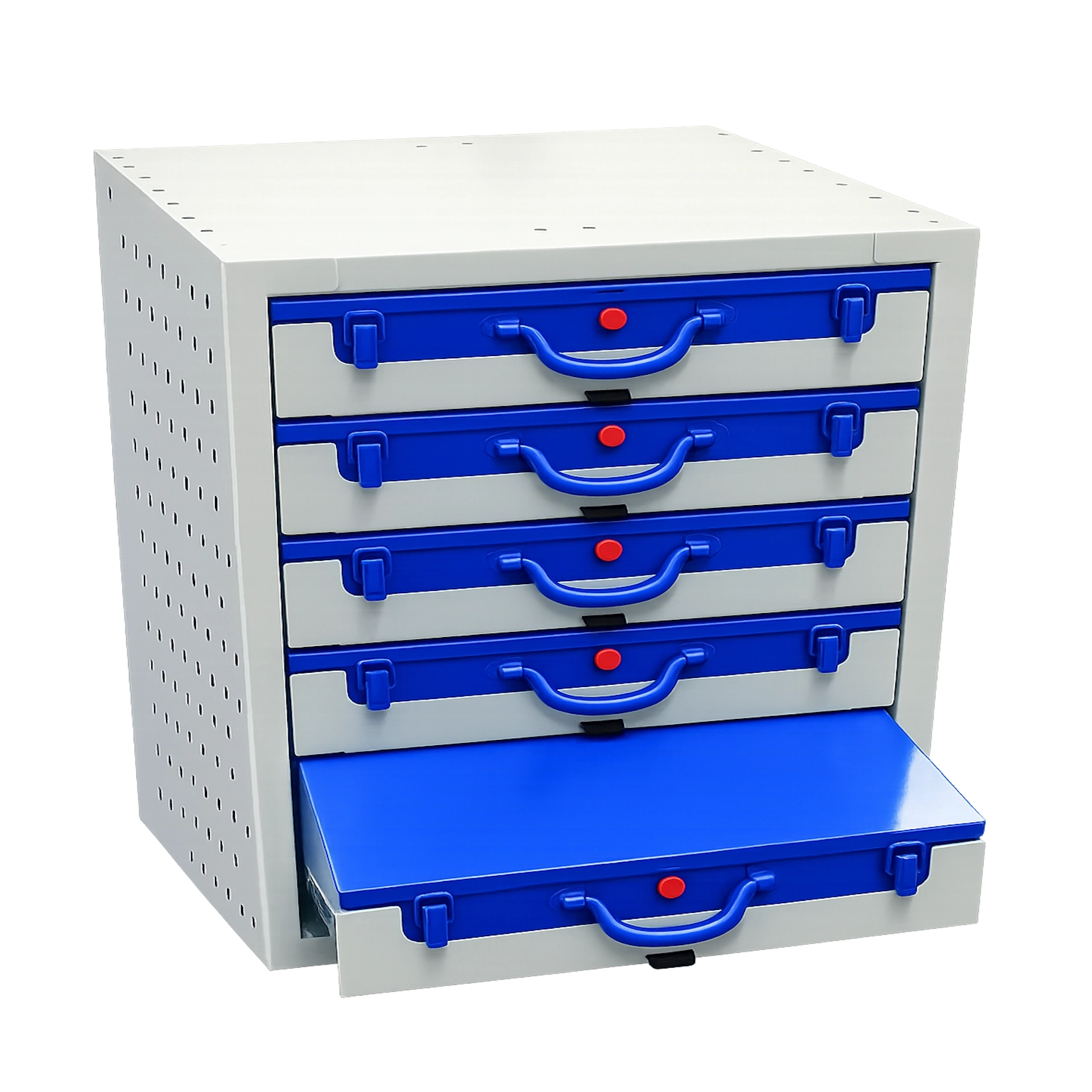 Kofferschrank mit Koffern