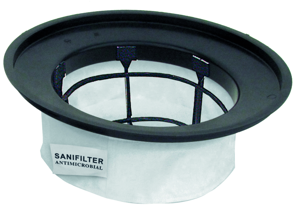 Polyester-Filtersack Proton, kompl. mit Korb und Ring, zylindrisch