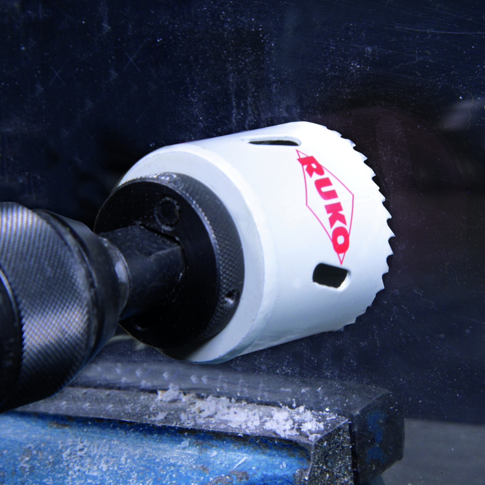 Bimetall-Lochsäge Ruko HSSE-Co 8 mit Feinverzahnung Ø 52,0 mm