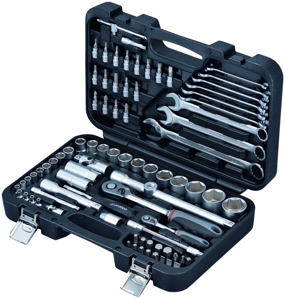 Steckschlüsselsatz Proton P-82C 1/4"+1/2", 82-teilig