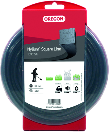 Faden Nylium quadratisch 3.0 mm x 40 m