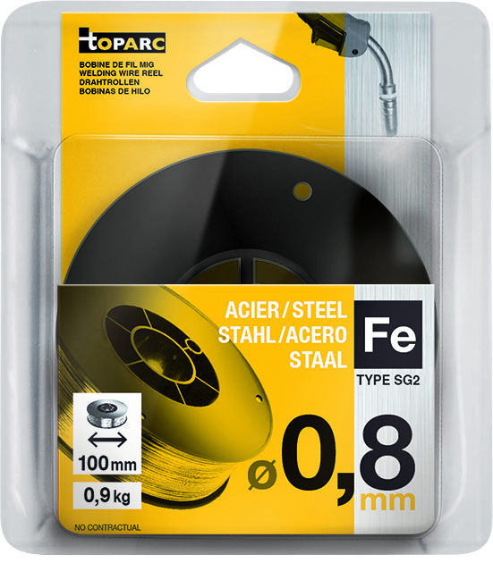 Schweissdraht GYS, 0.9 kg, 0.8 mm, Stahl G3Si1/ER70S-6