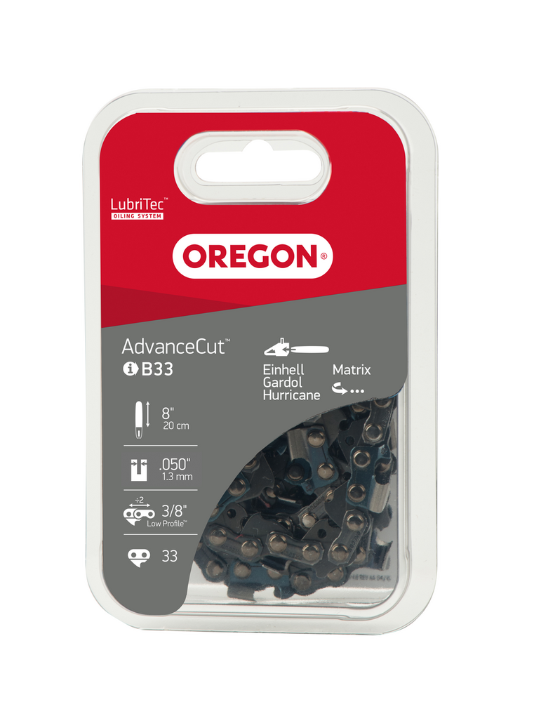 Kette 3/8", 1.3 mm, 33 Treibglieder, VersaCut, Halbmeissel, Sichtverpackung