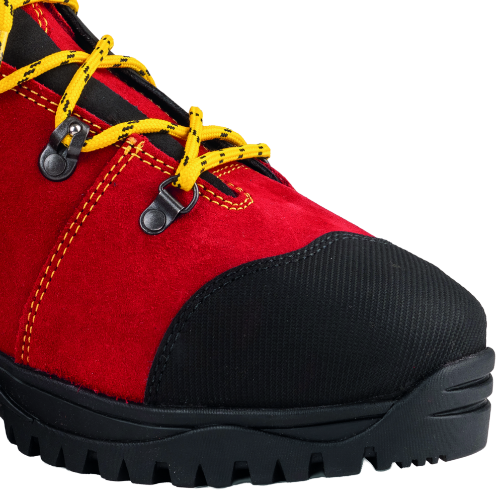 Leder-Schnittschutzstiefel Oregon Avertic rot/gelb Gr. 43