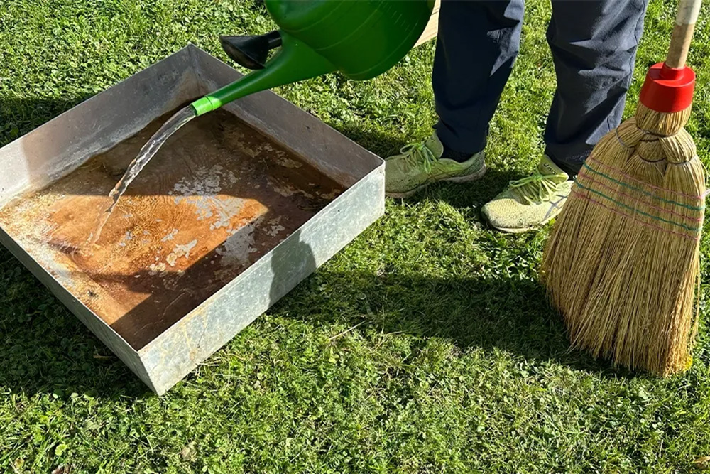 Kleintierstall richtig reinigen
